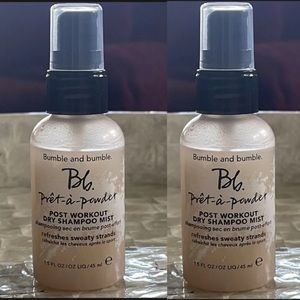 Bumble and Bumble Pret-A-Powder Post Workout Dry Shampoo MIST 1.5 oz SET OF 2